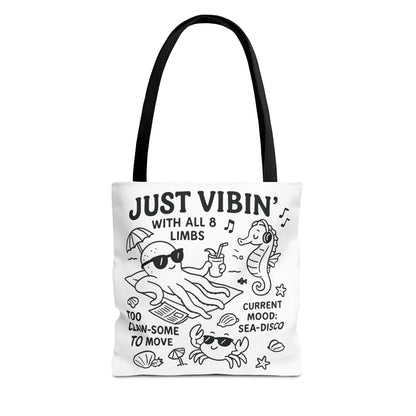 Fun Sea-Themed Tote Bag, Beach Accessories, Summer Vibes, Gift for Ocean Lovers, Reusable Shopping Bag, Cute Beach Tote