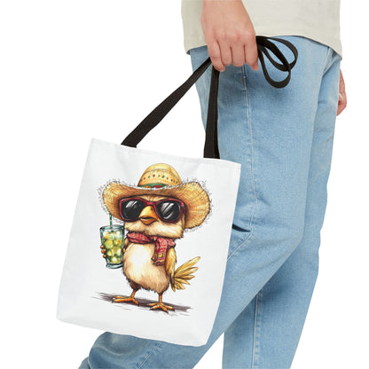 Chic Summer Tote Bag, Fun Bird Design, Beach Bag, Vacation Accessory, Perfect Gift for Bird Lovers, Eco-Friendly Shopper