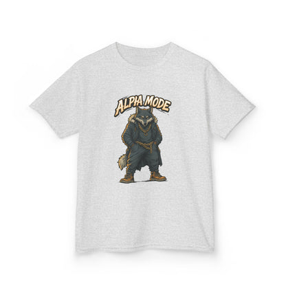 Alpha Mode Teen Wolf Shirt, Cool Youth Graphic Tee, Hip Hop Savage Wolf Tee, Graphic Kids Tee, Alpha Teen Streetwear, Wolf Gift for Teens
