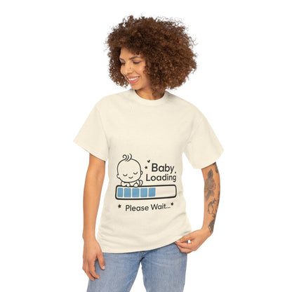 Baby Loading Maternity T-Shirt, Funny Pregnancy Announcement Tee, Mom To Be Gift, Expecting Baby Tee, Pregnancy Reveal Top, Baby Shower Gift