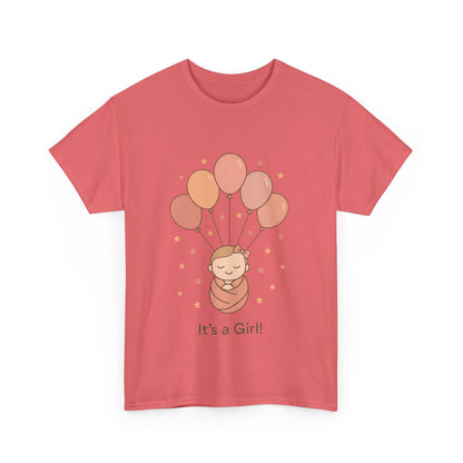Its a Girl Maternity T-Shirt, Baby Girl Pregnancy Announcement Shirt,Mom To Be Gift, Gender Reveal Tee, Baby Shower Top, Gender Reveal Party