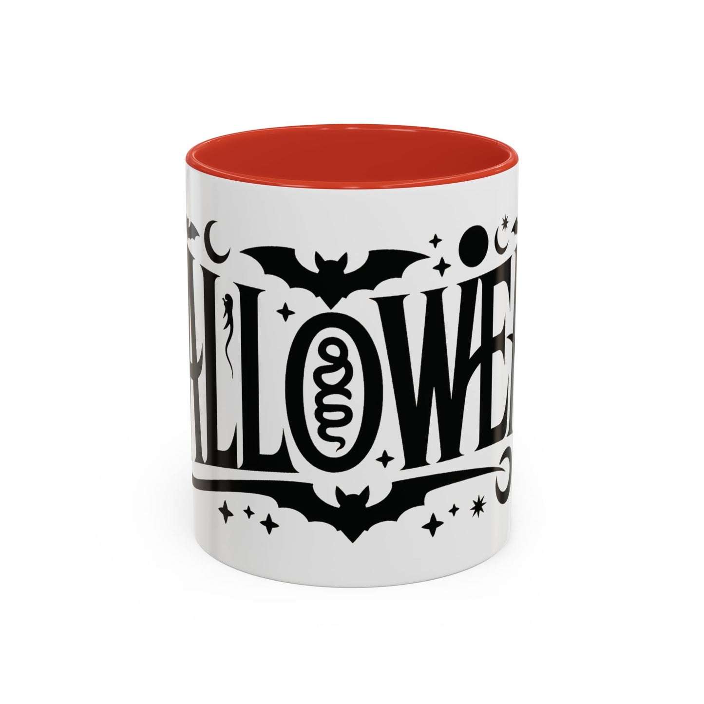 Gothic Halloween Mug, Vintage Typography Coffee Cup, Retro Spooky Aesthetic Gift, Minimal Witchy Academia Drinkware, Coffee Mug (11, 15oz)