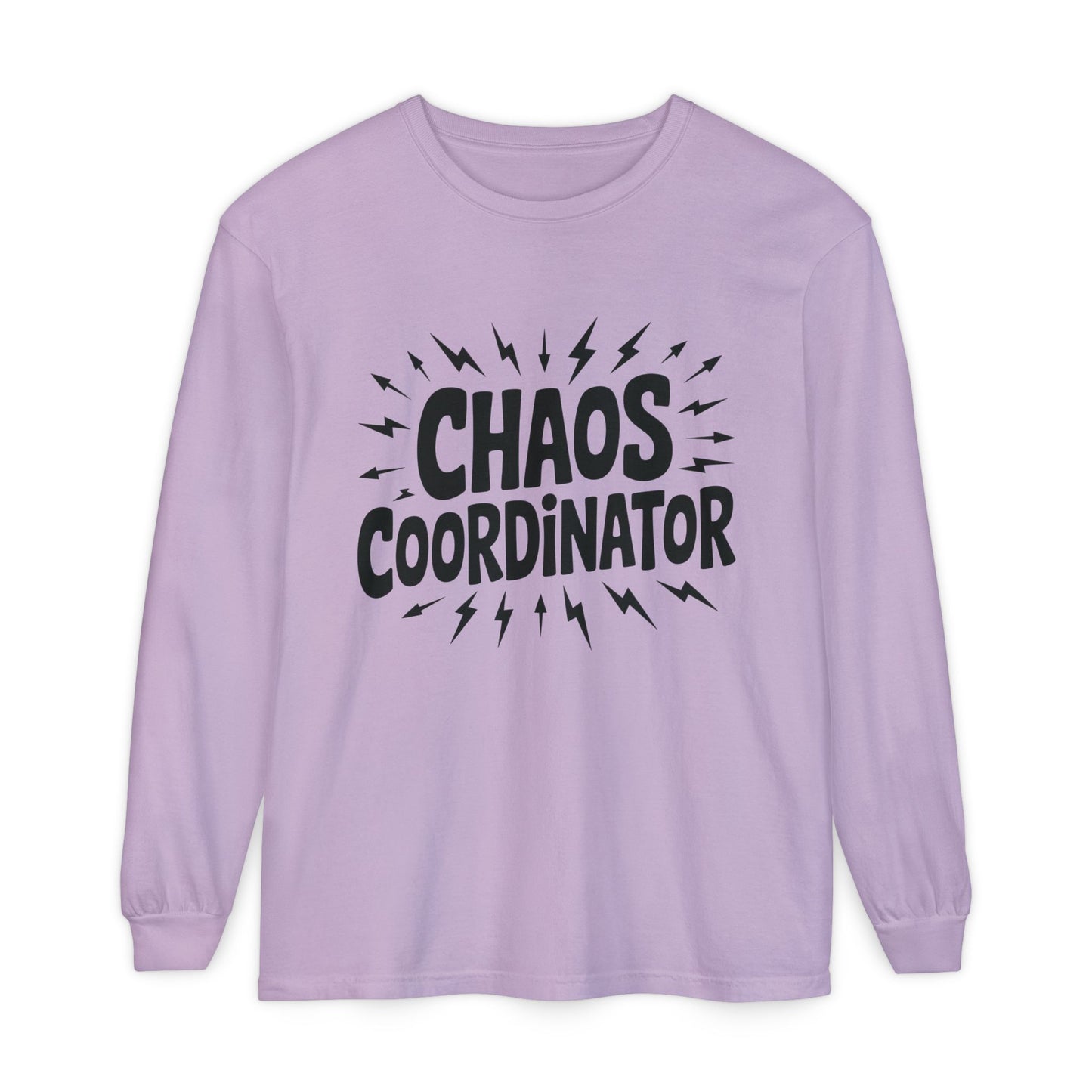 Chaos Coordinator Shirt Unisex Long Sleeve Tee, Funny Mom Life Gift, Mothers Day Shirt, Gifts for Team Leaders, Humor Apparel