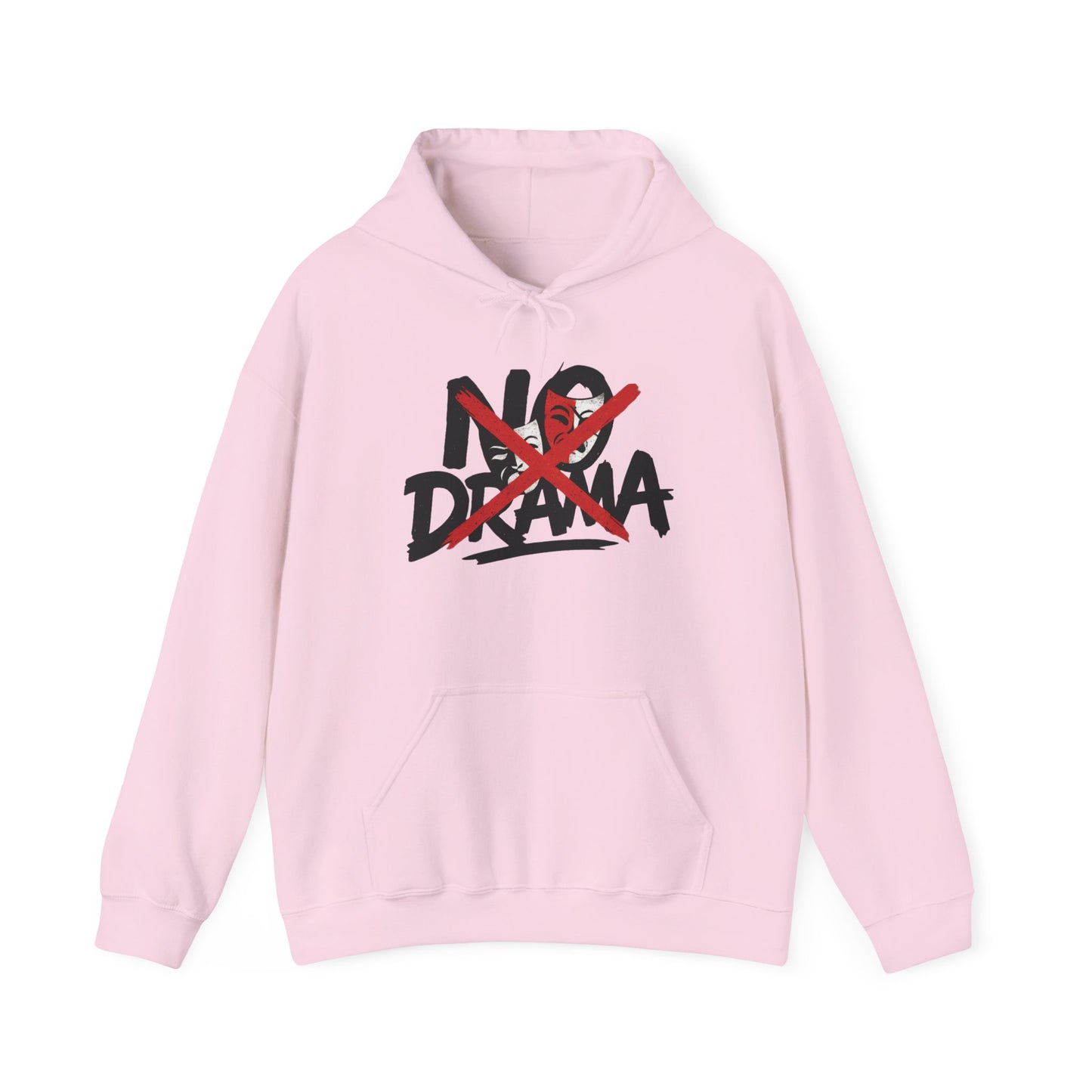 No Drama Womens Hooded Sweatshirt, Cozy Hoodie, Casual Gift, Relaxed Style, Everyday Wear, Funny Sweatshirt
