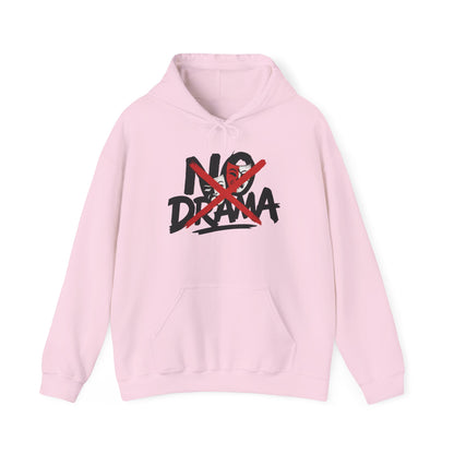 No Drama Womens Hooded Sweatshirt, Cozy Hoodie, Casual Gift, Relaxed Style, Everyday Wear, Funny Sweatshirt