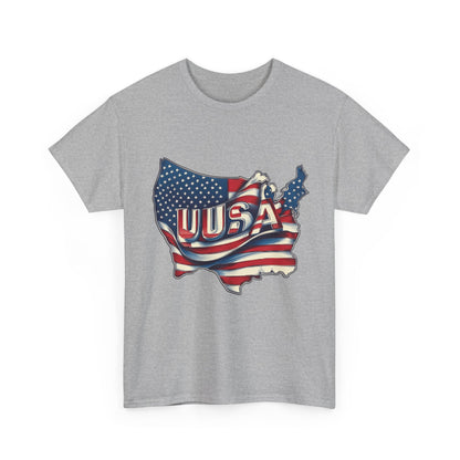 Patriotic Unisex Tee - USA Flag Design, Perfect for Independence Day, 4th of July, Gifts, Casual Wear, Festival