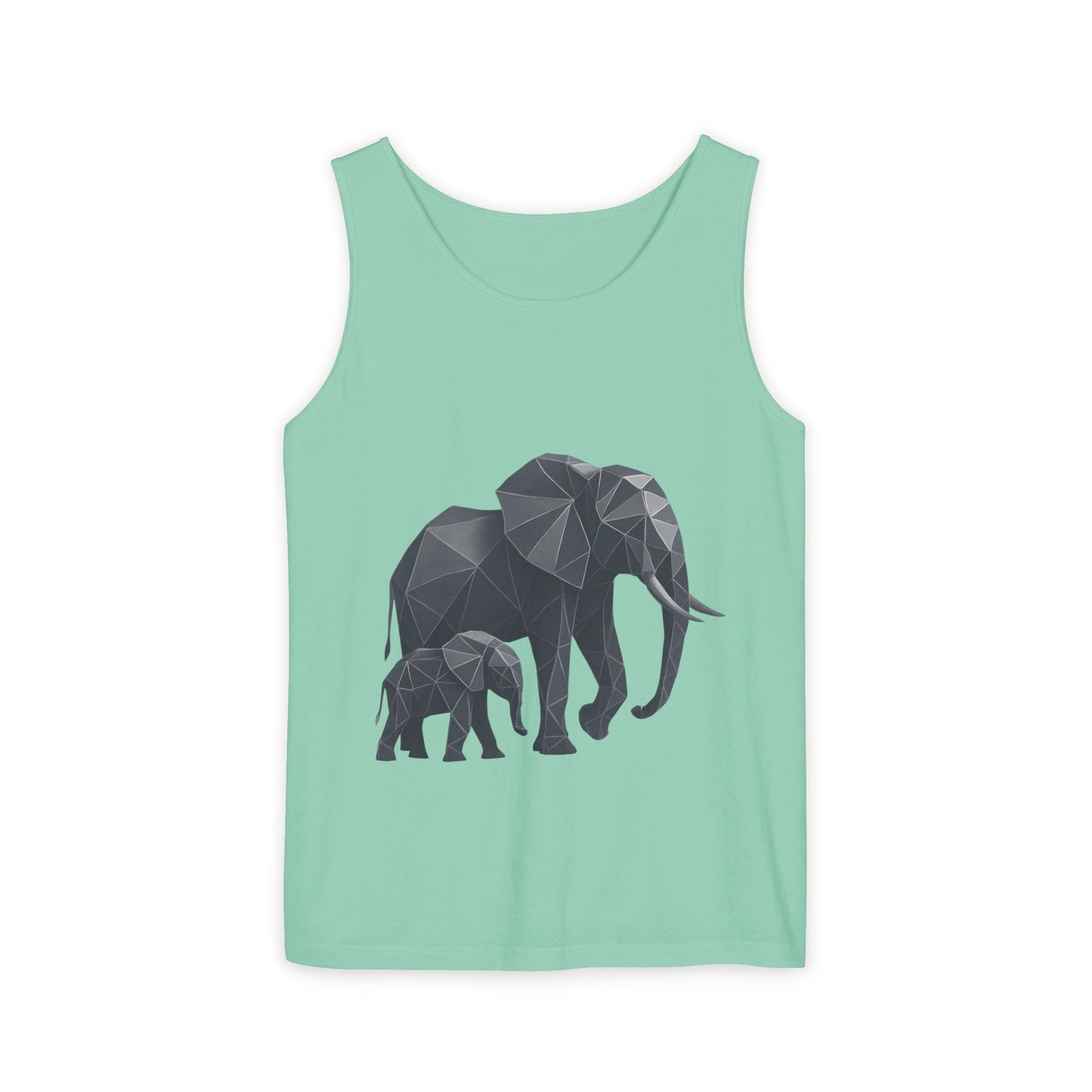 Elephant Family Unisex Tank Top, Animal Lover Gift, Casual Wear, Summer Essentials, Eco-Friendly Apparel, Wildlife Shirt