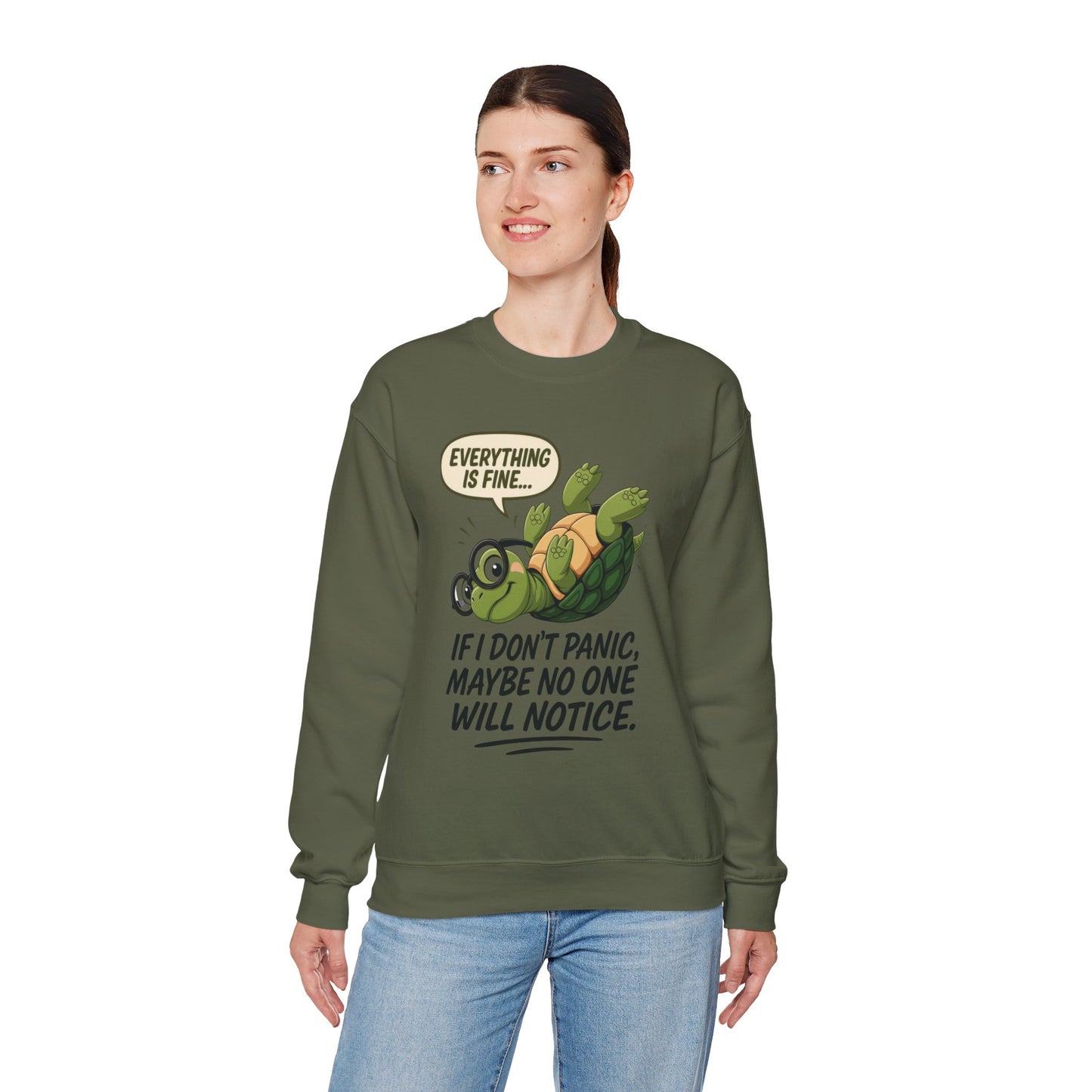 Casual Humor Unisex Sweatshirt, Perfect Gift for Anxiety Relief, Social Anxiety Joke, Quirky Graphic Sweatshirt, Introvert Humor Gift