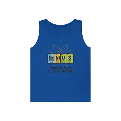 Funny Mens Genius Tank Top, Nerdy Humor Shirt, Periodic Table Shirt, Science Humor Tank, A Funny Gift for Science Lovers, Teachers