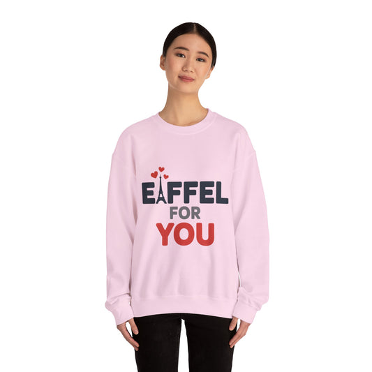 Womens Heavy Blend™ Crewneck Sweatshirt, Eiffel For You Romantic Paris Womens Sweatshirt