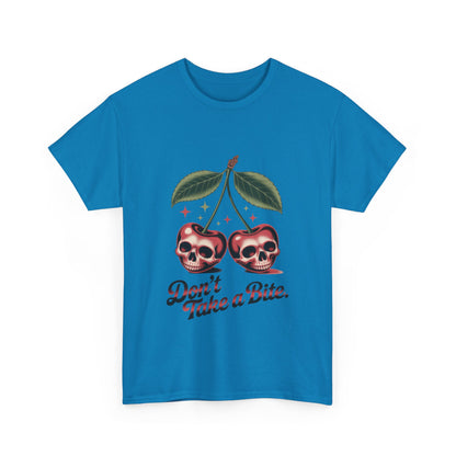 Skull Cherry Womens Graphic Tee, Edgy Tee, Unique Gift, Halloween Apparel, Cute Gothic Fruit Graphic Tee for Women, Funny Dark Style Shirt