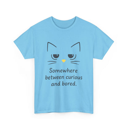 Funny Cat Quote Womens Tee, Comfortable Casual Shirt, Gift for Cat Lovers, Everyday Wear, Unique Humor Tee, Relaxed Fit Cotton