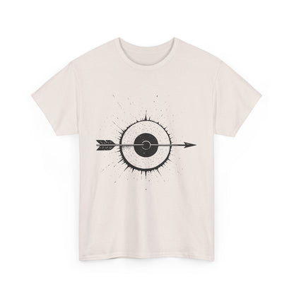 Artistic Arrow Graphic Unisex Cotton Tee, Motivational Shirt, Casual Wear, Gift for Him/Her, Trendy Fashion