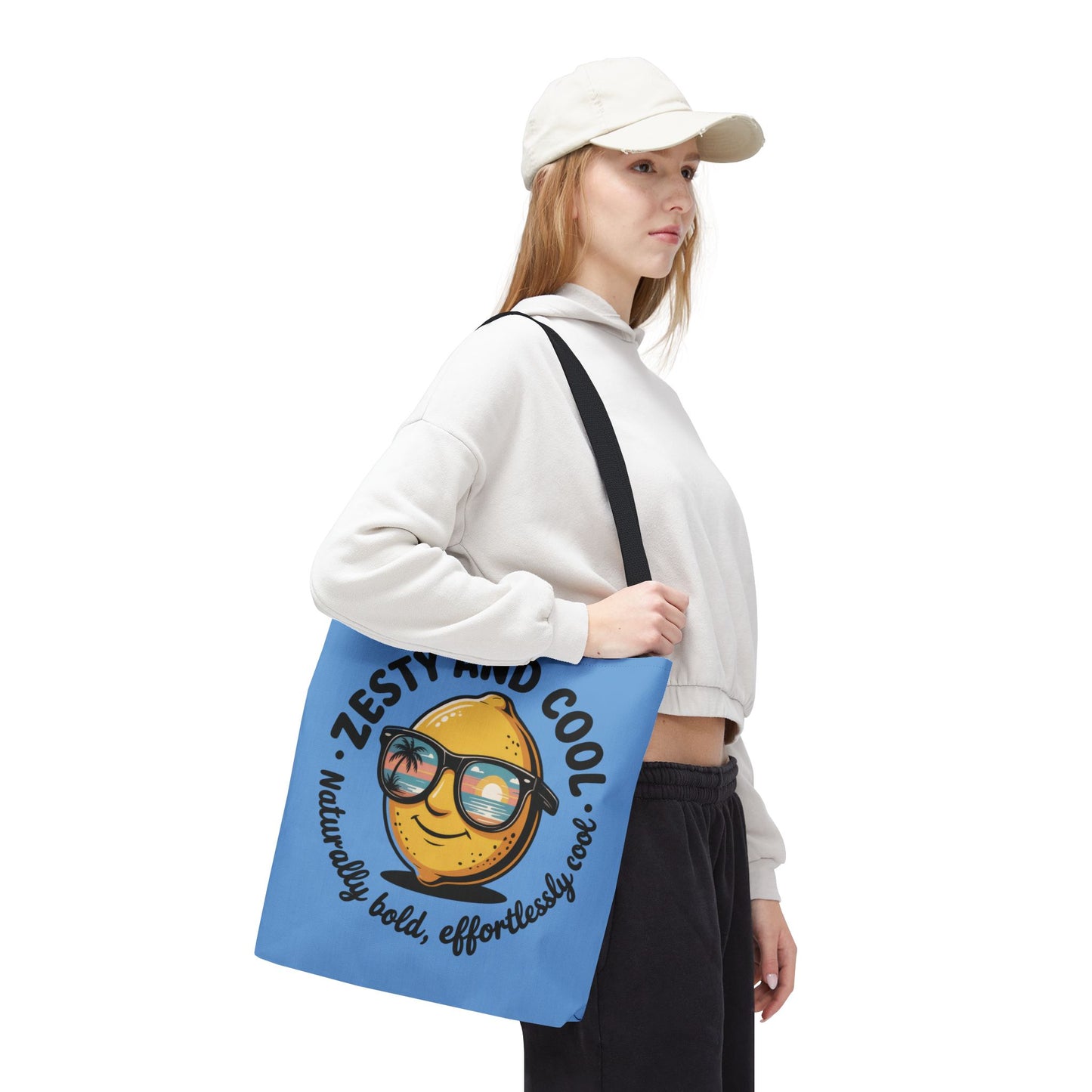 Zesty Lemon Tote Bag - Fun & Bold Carry-All for Everyday Use, Summer, Beach Days, Gifts, Eco-Friendly Shopping, Large Tote Bag