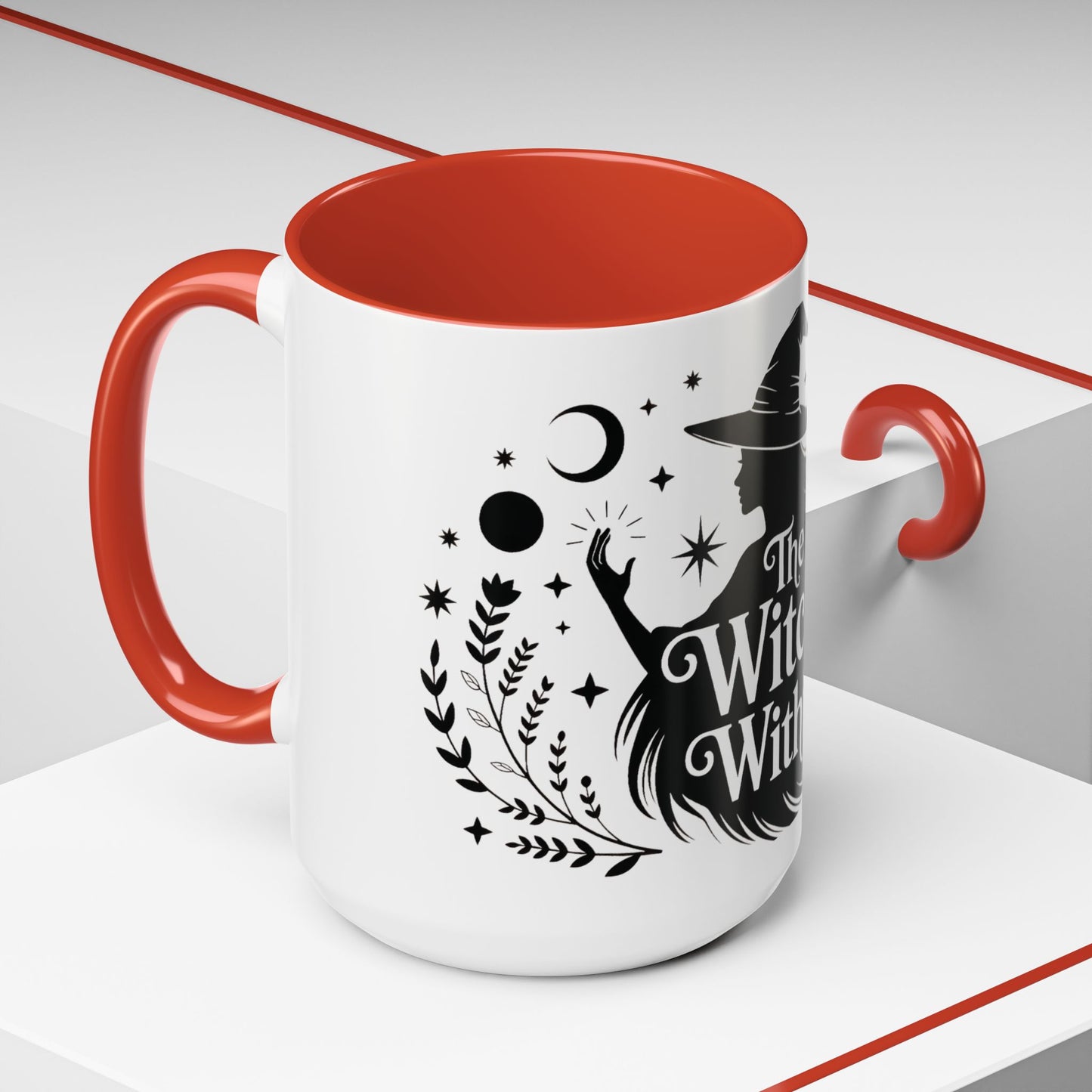 The Witch Within Mug, Minimalist Witchy Coffee Cup, Celestial Feminine Power Gift, Spiritual Boho Halloween Drinkware, Coffee Mug (11, 15oz)