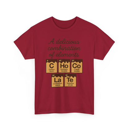 Funny Womens Chocolate T-Shirt, Element Shirt, Sweet Science Gift for Her, Science Humor Shirt, Geeky Gift, Chemistry Inspired Tee