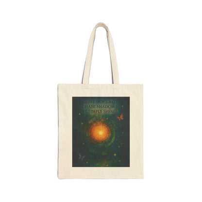 Inspirational Quote Tote Bag, Eco-Friendly Shopping Bag, Reusable Cloth Tote, Butterfly Art Tote, Gift for Nature Lovers, Vegan Tote
