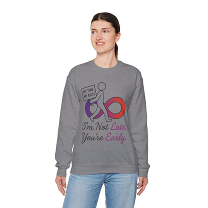 My Time, My Rules Funny Crewneck Sweatshirt, Womens Pullover, Gift for Her, Birthdays, Humor Clothing, Casual Style