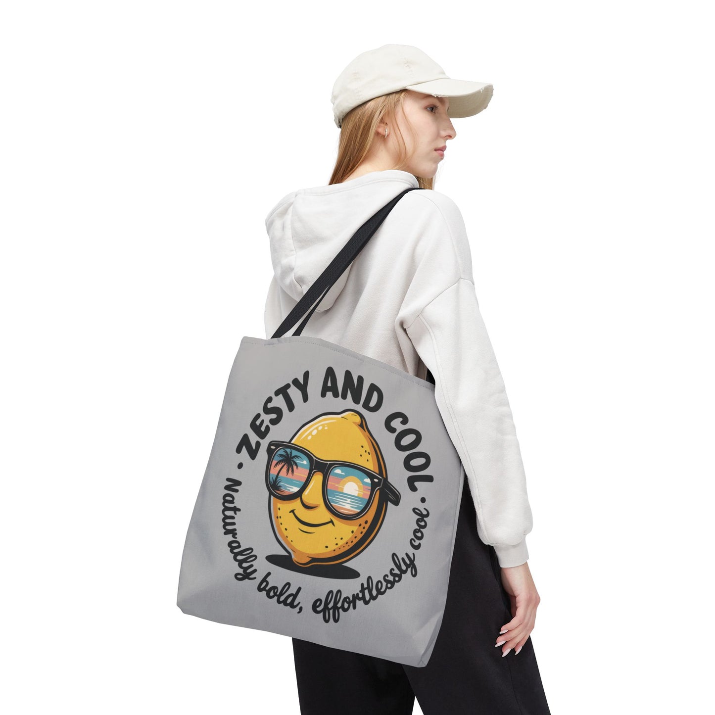 Zesty Lemon Tote Bag - Fun & Bold Carry-All for Everyday Use, Summer, Beach Days, Gifts, Eco-Friendly Shopping, Large Tote Bag