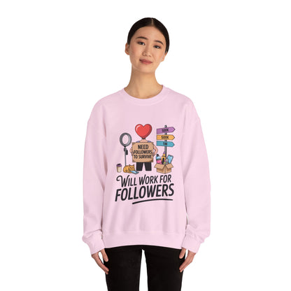 Funny Influencer Womens Sweatshirt, Social Media Sweatshirt, Humor Gifts, Crewneck for Influencers, Casual Wear, Womens Cozy Meme Top