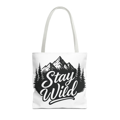 Stay Wild Tote Bag | Eco-friendly Shopping Bag, Adventure Tote, Outdoor Enthusiast Gift, Stylish Carryall, Perfect for Summer Adventures