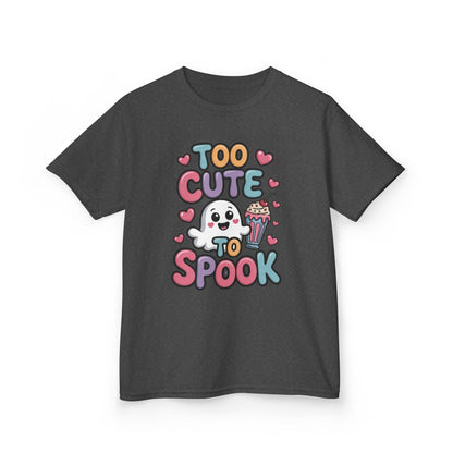 Kids Too Cute To Spook T-Shirt, Cute Ghost Milkshake Shirt, Kawaii Halloween Tee for Boys & Girls