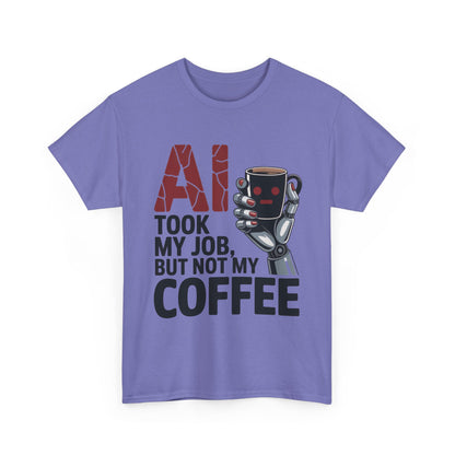 Women's AI Coffee T-Shirt, Funny Robot Job Humor Tee, Geek Sarcastic Gift for Her, Sarcastic Work Shirt, Career Humor