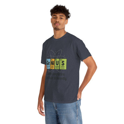 Funny Mens Genius T-Shirt, Periodic Table Nerd Shirt, Science Humor Tee for Smart Guys, Perfect Gift for Science Lovers