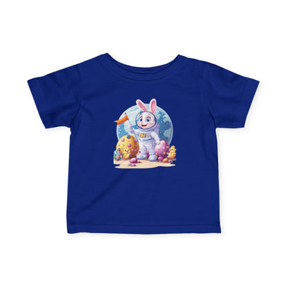 Astronaut Bunny Easter Tee, Space Rabbit Shirt for Babies, 6 to 24 Months, Outer Space Baby Easter Gift Tee, Toddler T-Shirt, Kids Bunny Top