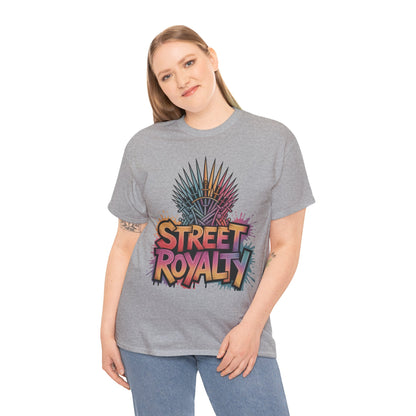 Street Royalty Women's T-Shirt, Graffiti Crown Graphic Tee, Urban Streetwear Top for Trendy Skater Girls