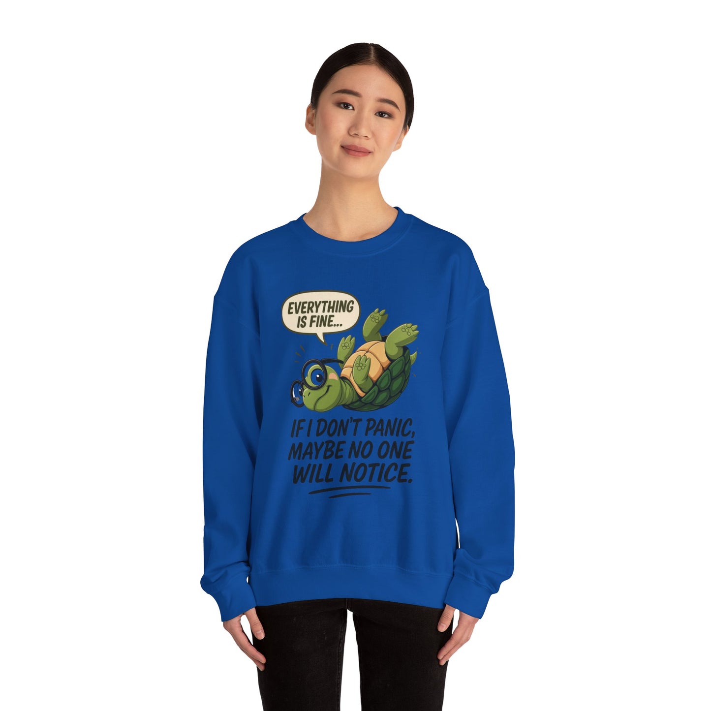 Casual Humor Unisex Sweatshirt, Perfect Gift for Anxiety Relief, Social Anxiety Joke, Quirky Graphic Sweatshirt, Introvert Humor Gift