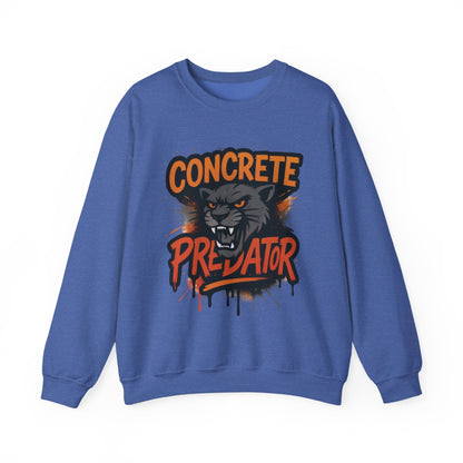Men's Heavy Blend™ Crewneck Sweatshirt, Concrete Predator Mens Panther Crewneck Sweatshirt