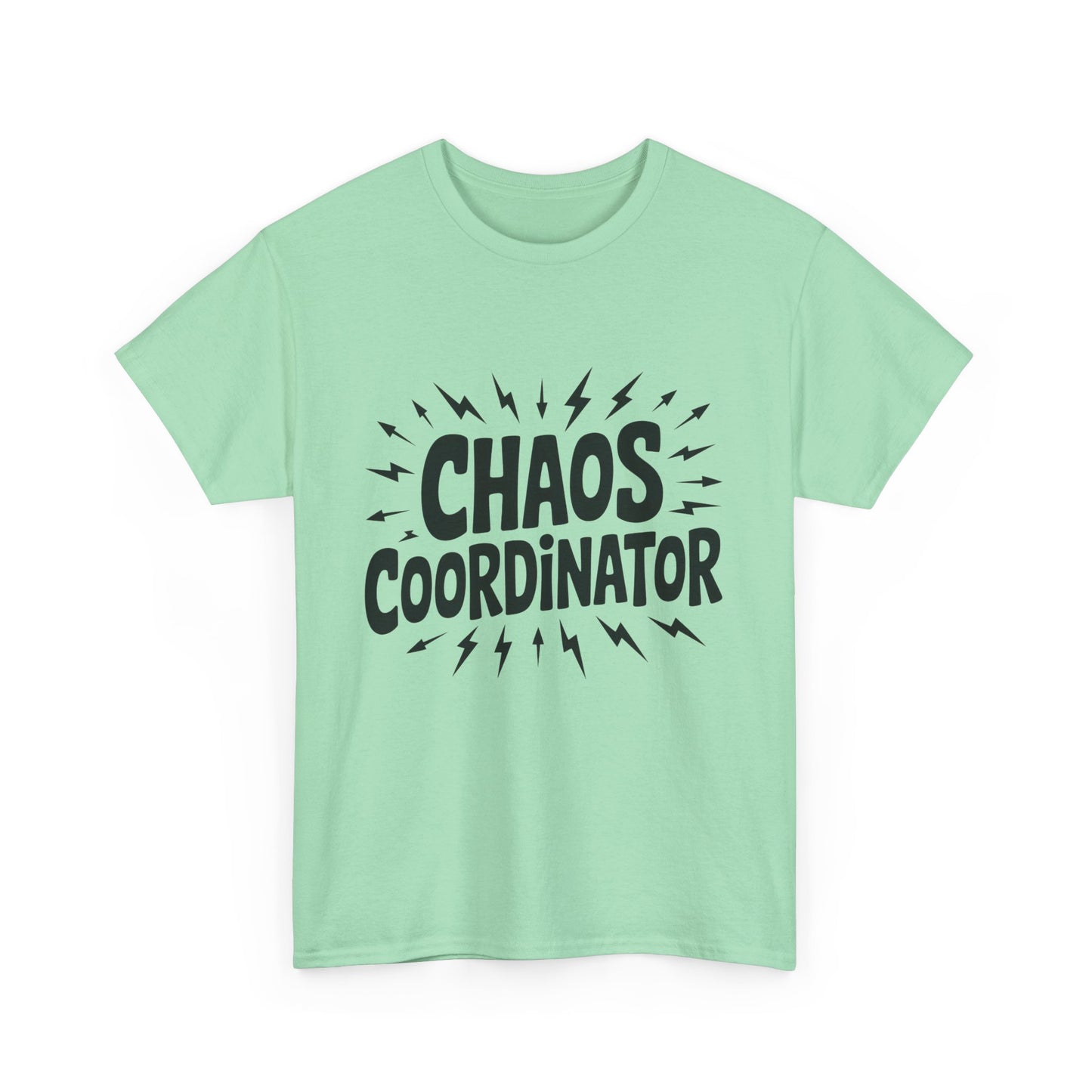 Chaos Coordinator Unisex Heavy Cotton Tee, Funny Graphic T-Shirt, Gift for Moms, Mom Life Graphic Tee, Mother's Day T-Shirt