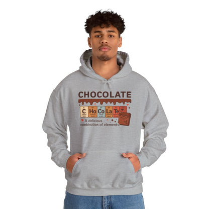 Chocolate Lover's Comfort Hoodie, Perfect Gift for Chemistry Lovers, Casual Wear, Sweet Treats Enthusiasts, Birthdays, Chemistry Students