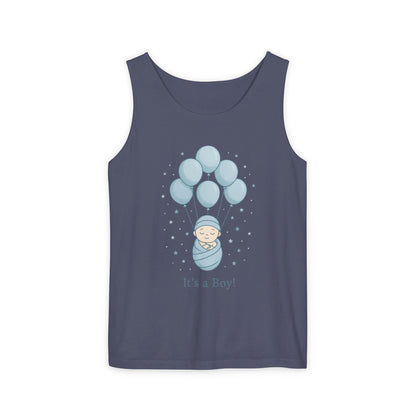 Its a Boy Maternity Tank Top, Baby Boy Pregnancy Announcement Tank, Gender Reveal Mom To Be Gift, Expecting Baby Shower Top
