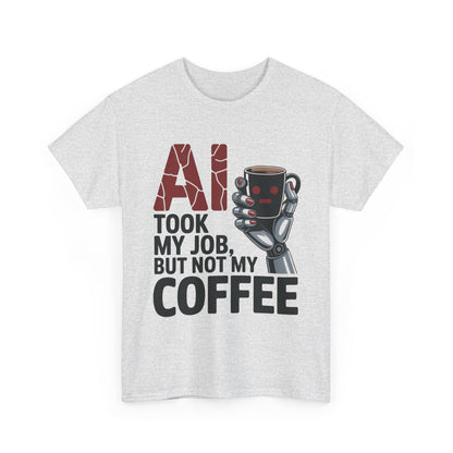 Women's AI Coffee T-Shirt, Funny Robot Job Humor Tee, Geek Sarcastic Gift for Her, Sarcastic Work Shirt, Career Humor