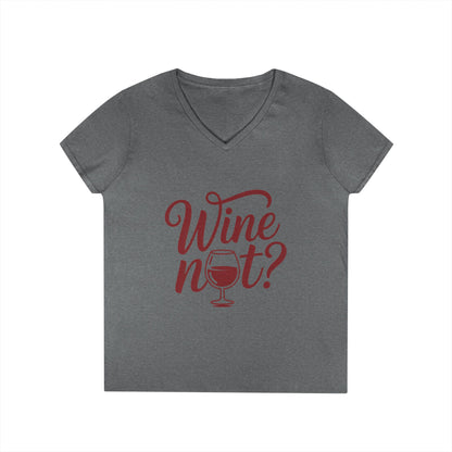 Wine Themed Ladies' V-Neck T-Shirt, Wine Lover Gift, Wine Humor Shirt, Girls Night Party Tee, Wine Pun Graphic Top, Fun Drink Shirt