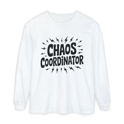 Chaos Coordinator Shirt Unisex Long Sleeve Tee, Funny Mom Life Gift, Mothers Day Shirt, Gifts for Team Leaders, Humor Apparel