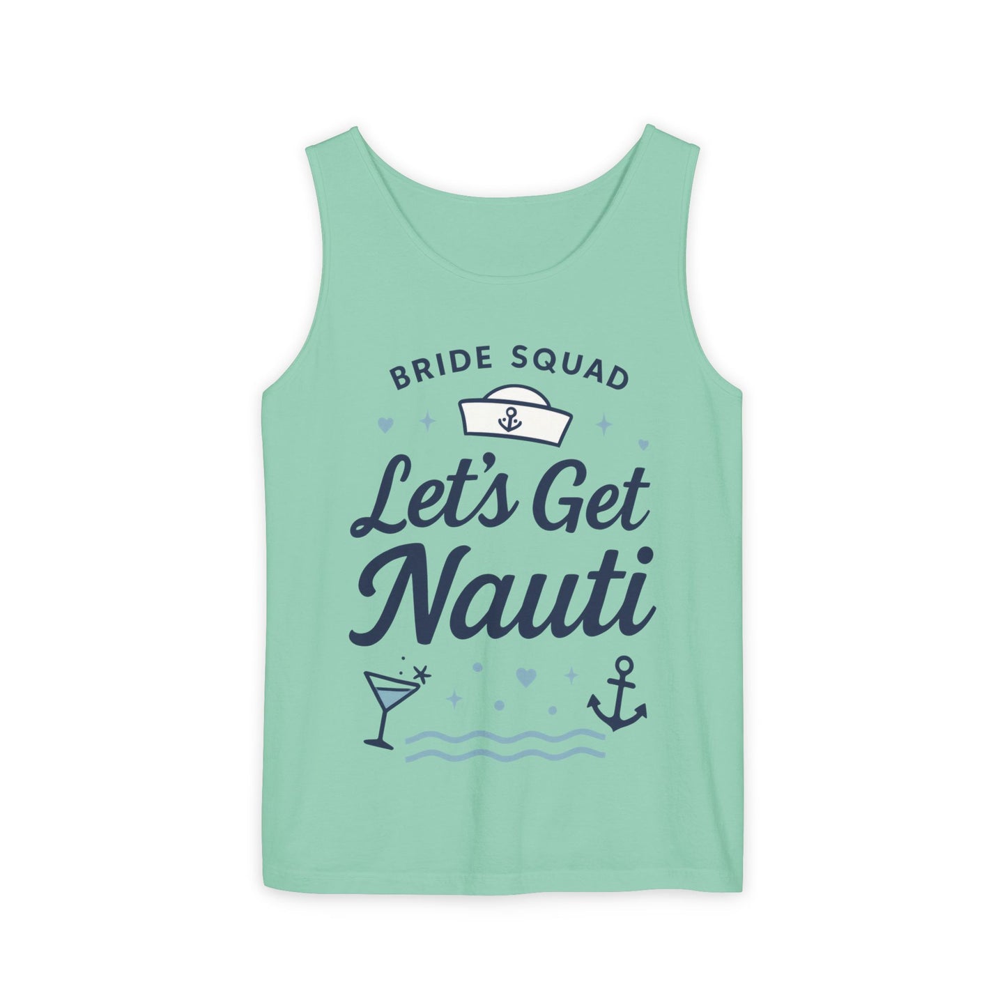 Lets Get Nauti Tank Top, Nautical Bachelorette Party Tee, Bride Squad Gift, Bridesmaid Hen Party Top, Fun Nautical Wedding Shirt