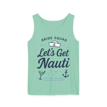Lets Get Nauti Tank Top, Nautical Bachelorette Party Tee, Bride Squad Gift, Bridesmaid Hen Party Top, Fun Nautical Wedding Shirt