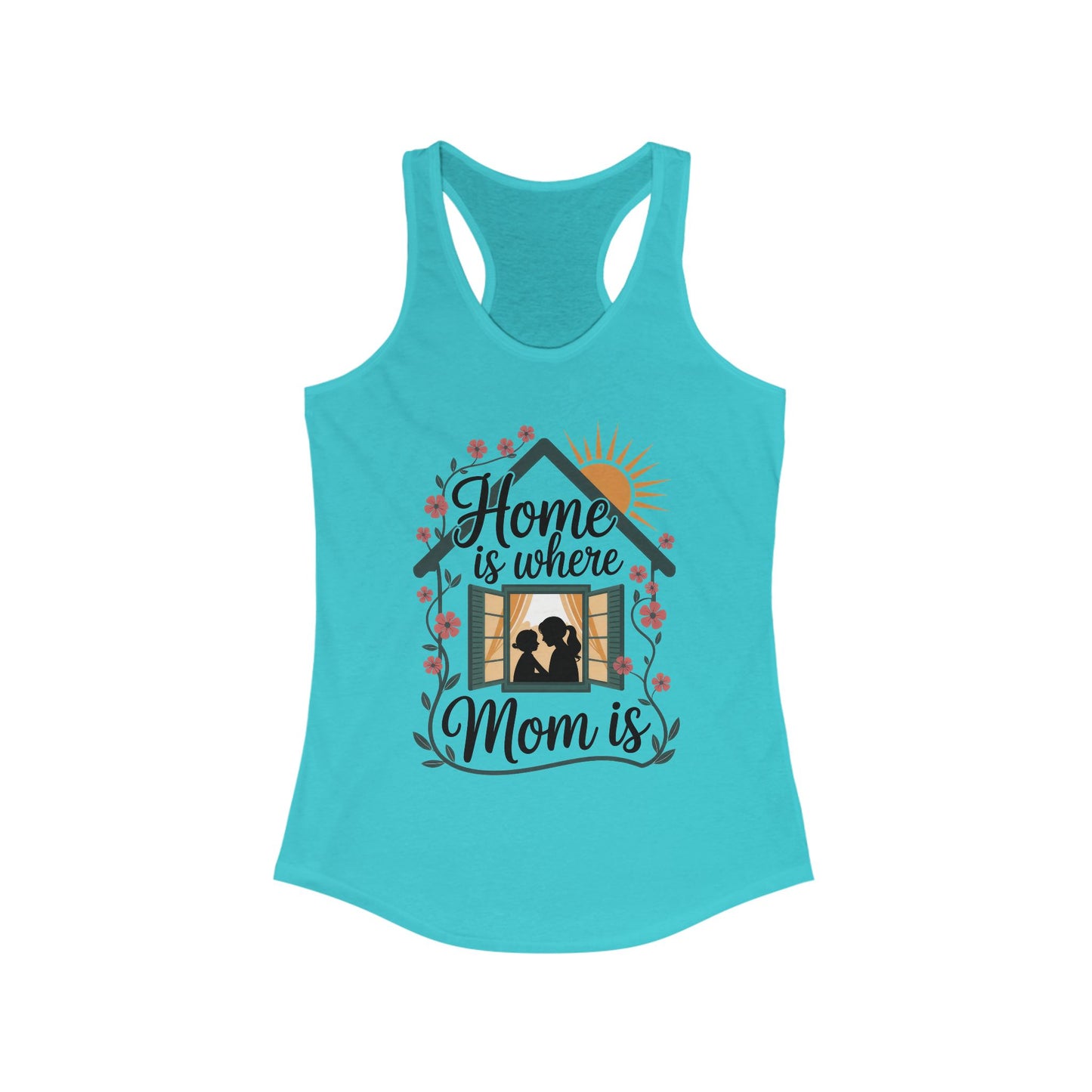 Home Is Where Mom Is Tank, Mother's Day Cotton Tank, Cute Family Gift for Mom, Sentimental Mom Gift, mother's day Gift