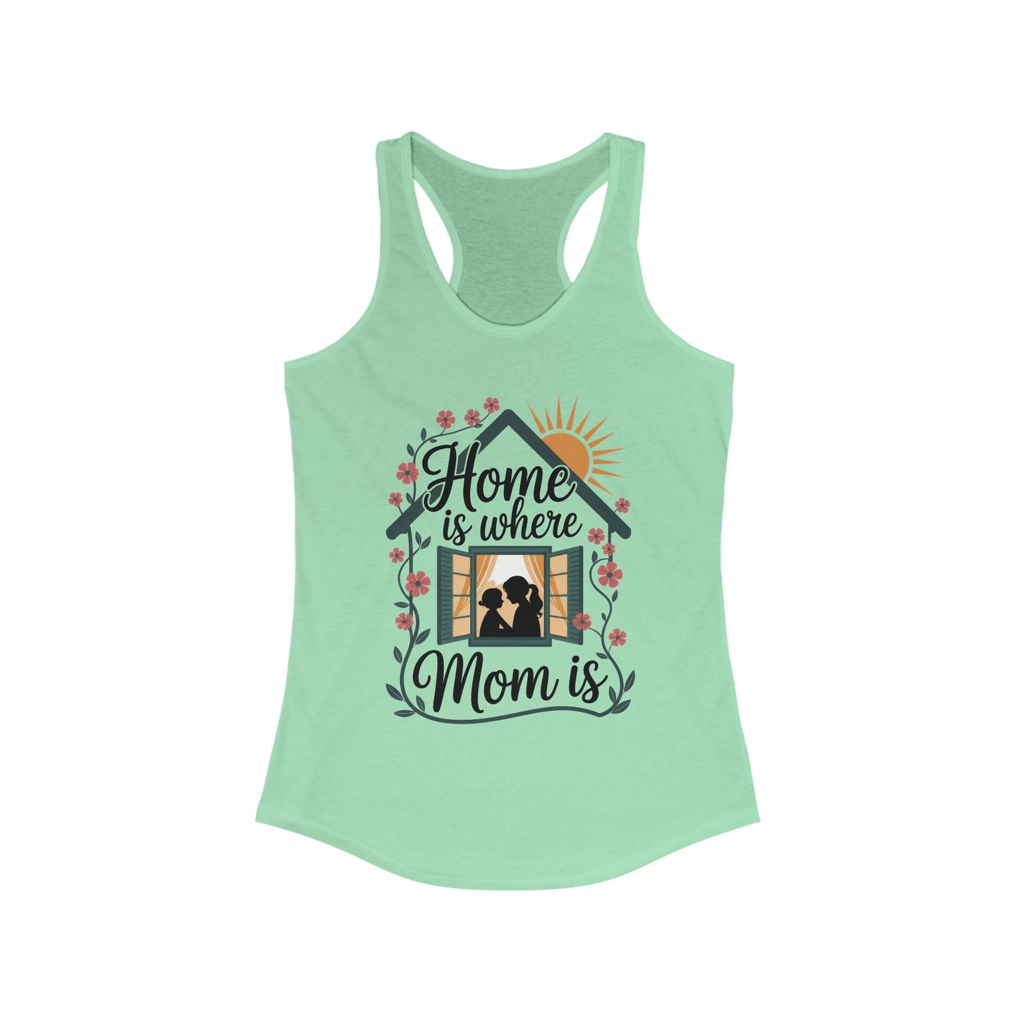 Home Is Where Mom Is Tank, Mother's Day Cotton Tank, Cute Family Gift for Mom, Sentimental Mom Gift, mother's day Gift