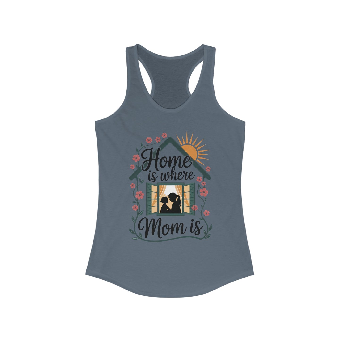 Home Is Where Mom Is Tank, Mother's Day Cotton Tank, Cute Family Gift for Mom, Sentimental Mom Gift, mother's day Gift