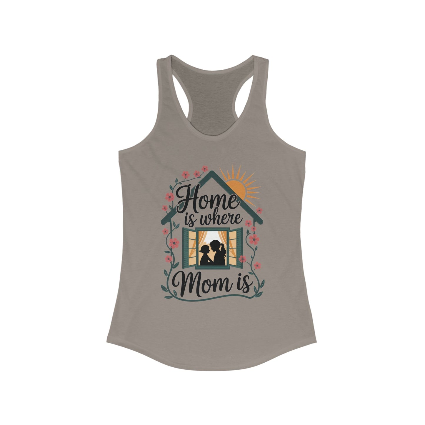 Home Is Where Mom Is Tank, Mother's Day Cotton Tank, Cute Family Gift for Mom, Sentimental Mom Gift, mother's day Gift