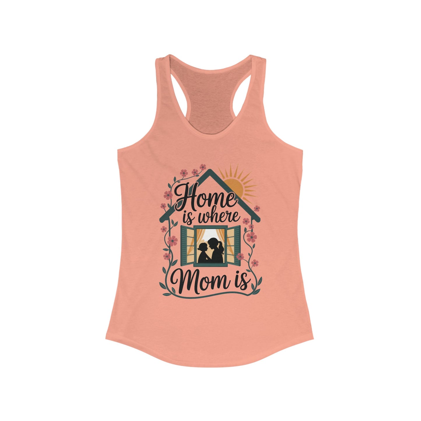Home Is Where Mom Is Tank, Mother's Day Cotton Tank, Cute Family Gift for Mom, Sentimental Mom Gift, mother's day Gift