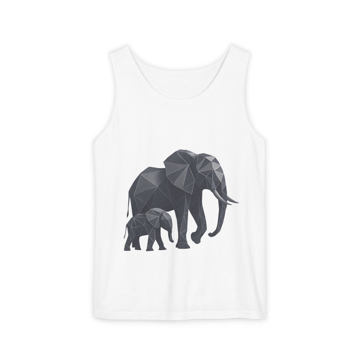 Elephant Family Unisex Tank Top, Animal Lover Gift, Casual Wear, Summer Essentials, Eco-Friendly Apparel, Wildlife Shirt