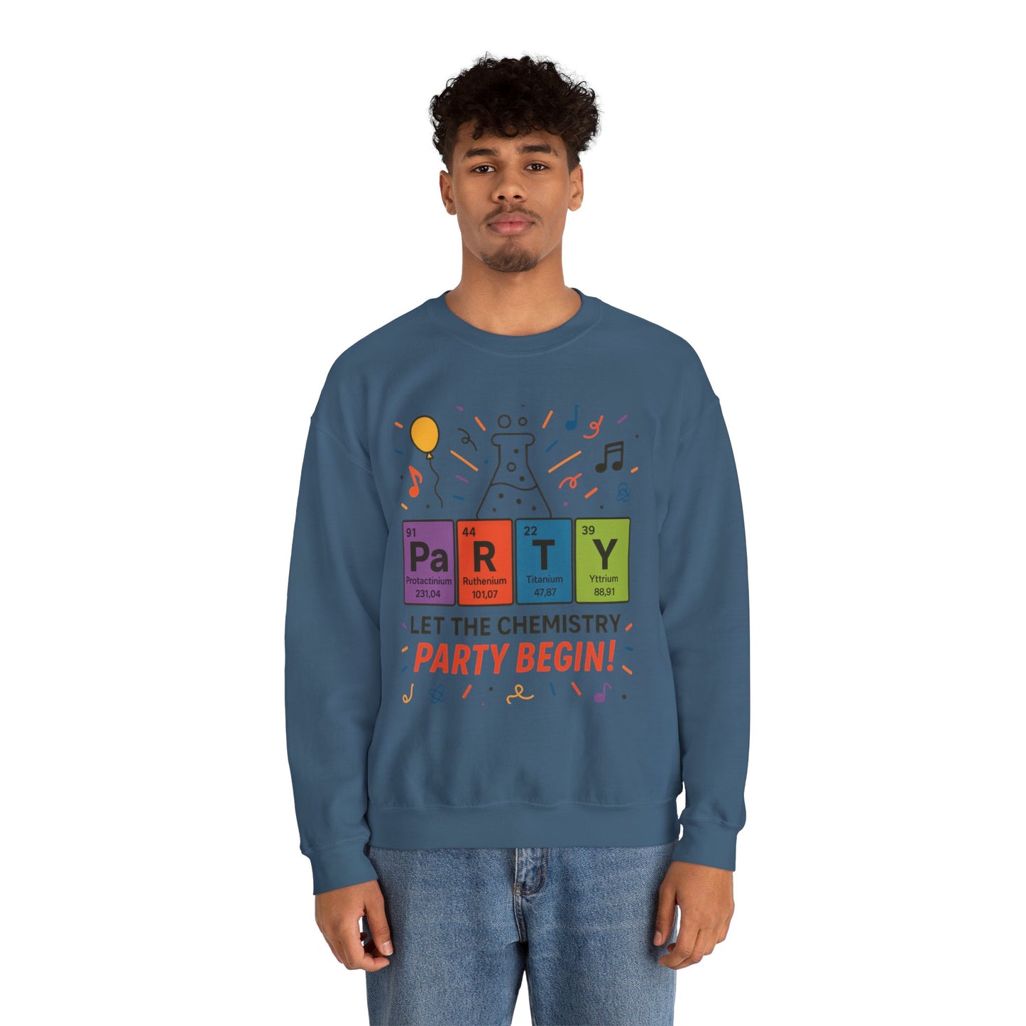 Party Chemistry Crewneck Sweatshirt, Chemistry Sweatshirt, Science Gift, Cute Crew Neck, Birthday Sweatshirt, Unisex Pullover