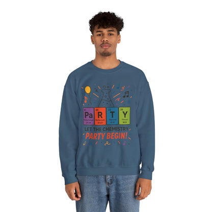 Party Chemistry Crewneck Sweatshirt, Chemistry Sweatshirt, Science Gift, Cute Crew Neck, Birthday Sweatshirt, Unisex Pullover