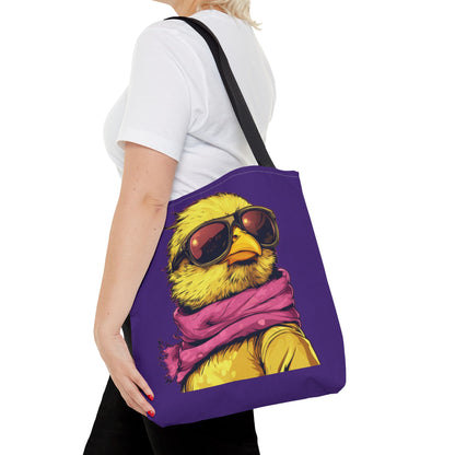 Chic Bird Tote Bag, Trendy Shopping Tote, Eco-friendly Bag, Gift for Animal Lovers, Summer Accessory, Beach Weekender Bag, Large Canvas Bag
