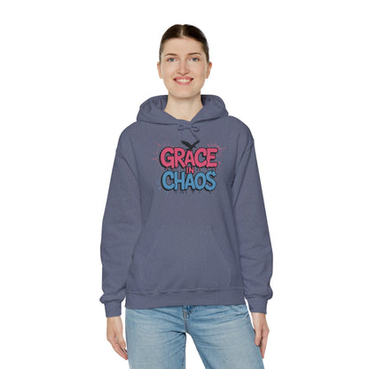 Women's Hoodie Grace in Chaos, Graffiti Dripping Street Art Urban Hoodie, Bold Graphic Pullover